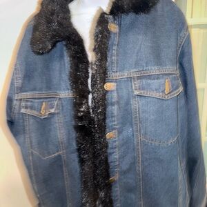 Removeable Faux Fur
Lined Denim Jacket
